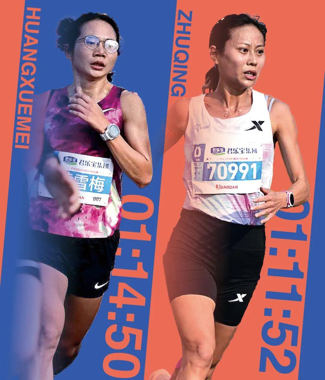 2026世界杯买球网站-大众一姐二姐首次马拉松同场，从朱卿黄雪梅半马分段配速表看状态得失